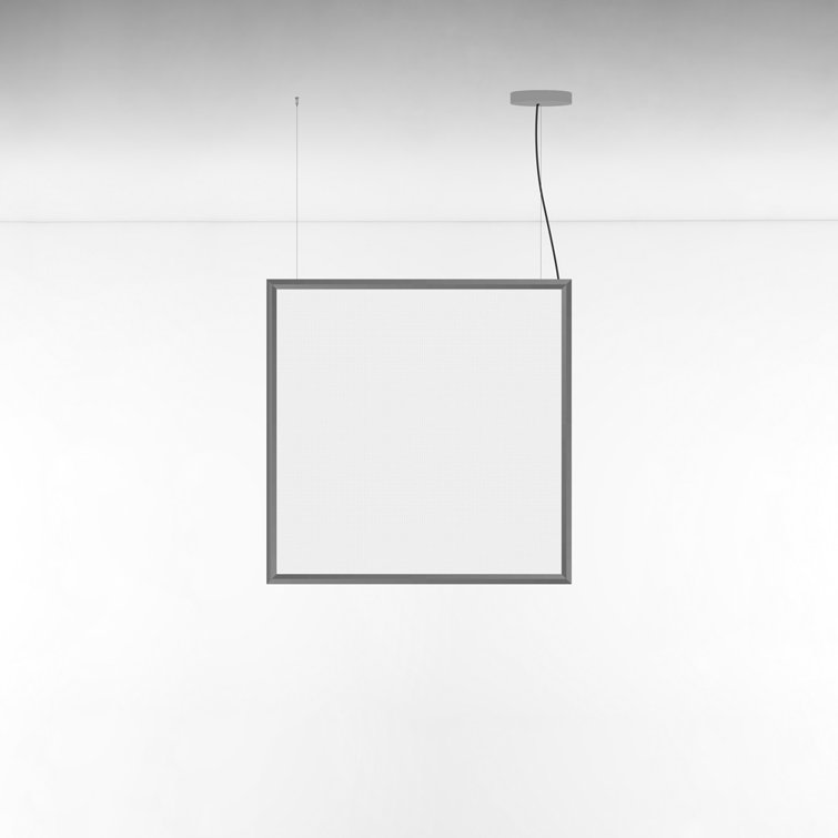 Discovery Space Polished Aluminum LED Linear Pendant Light