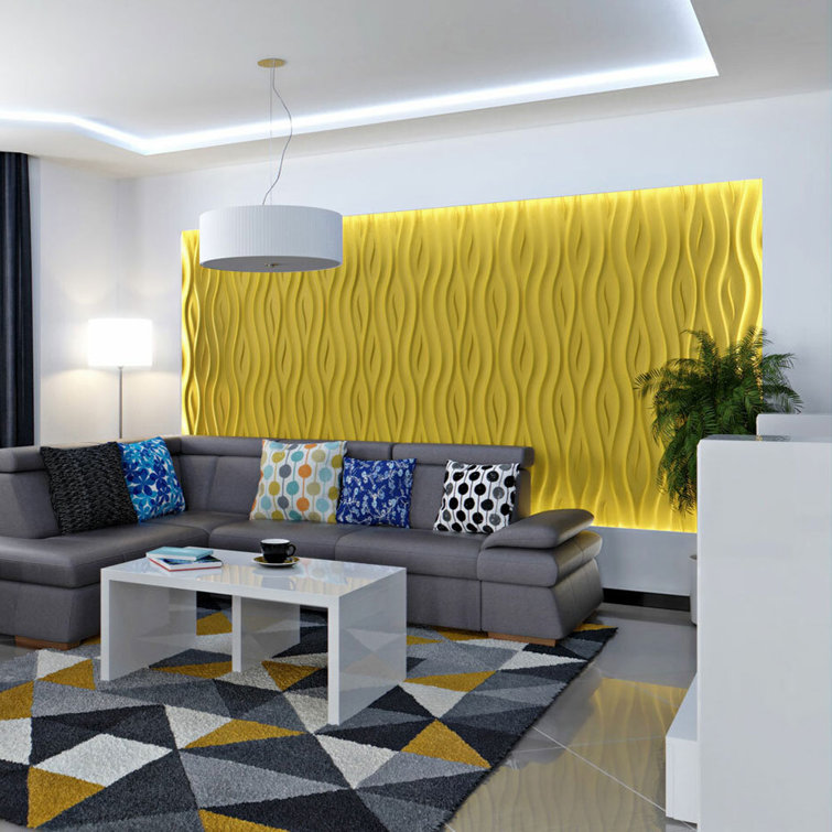 Ocean White 24" x 24" 3D Textured Wall Panels