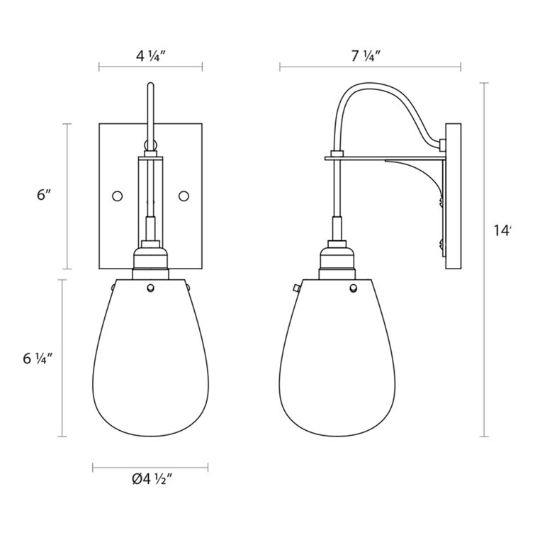 Chelsea Satin Black Direct Wired Sconce with Clear Glass Shade