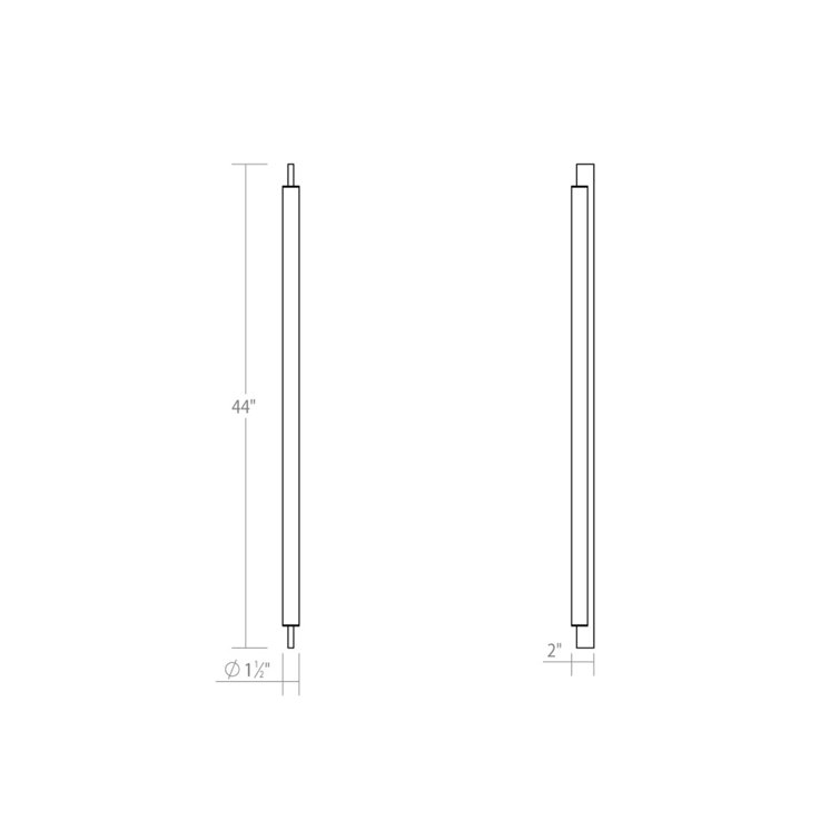 Sleek Satin White Dimmable LED Bath Bar