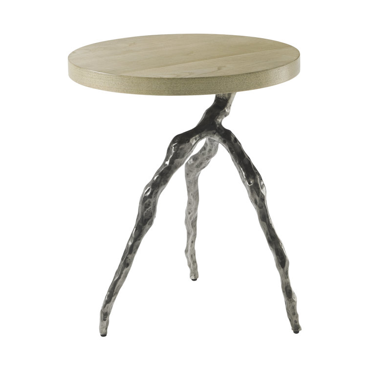Catalina Dune Wood and Metal Branch Accent Table