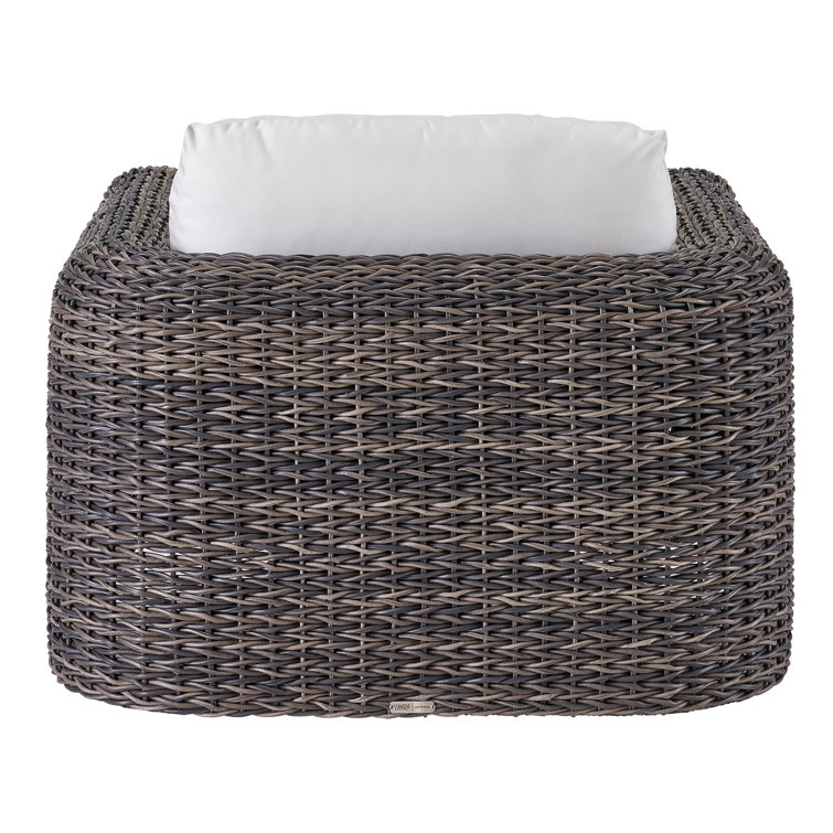 Montauk Cream Cushioned Coastal Swivel Lounge Chair
