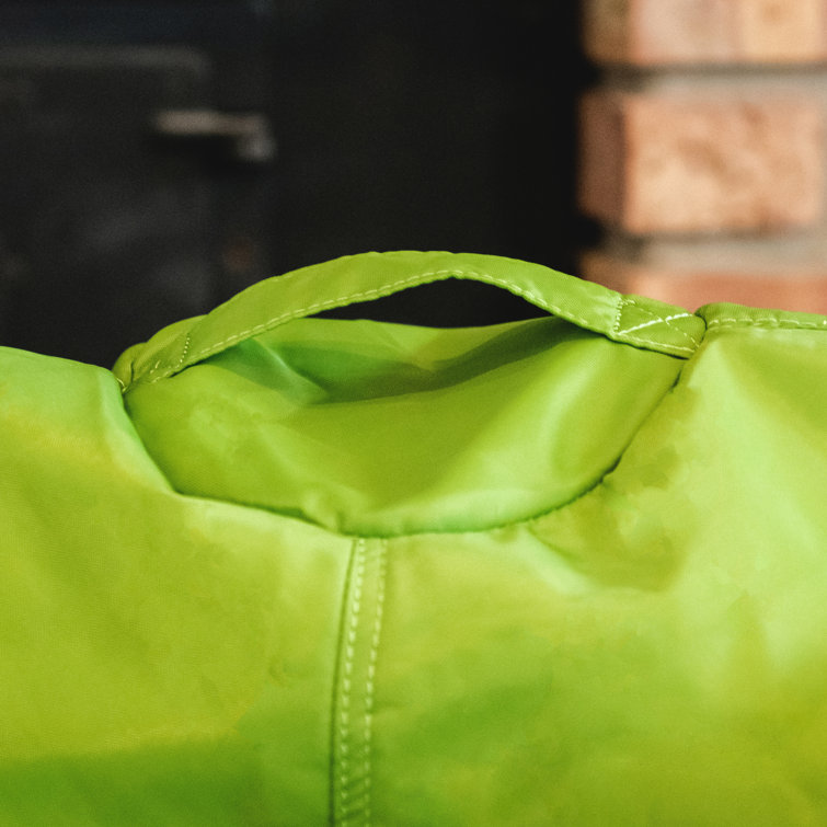 Spicy Lime Polyester Blend Classic Bean Bag Chair