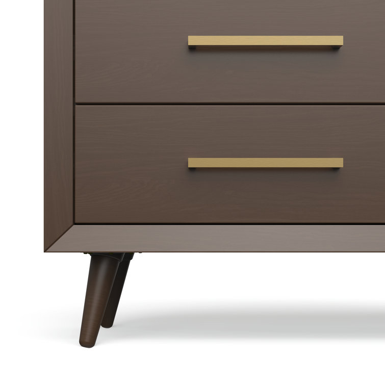 Cranbrook Toasted Chestnut Mid-Century Double Nursery Dresser