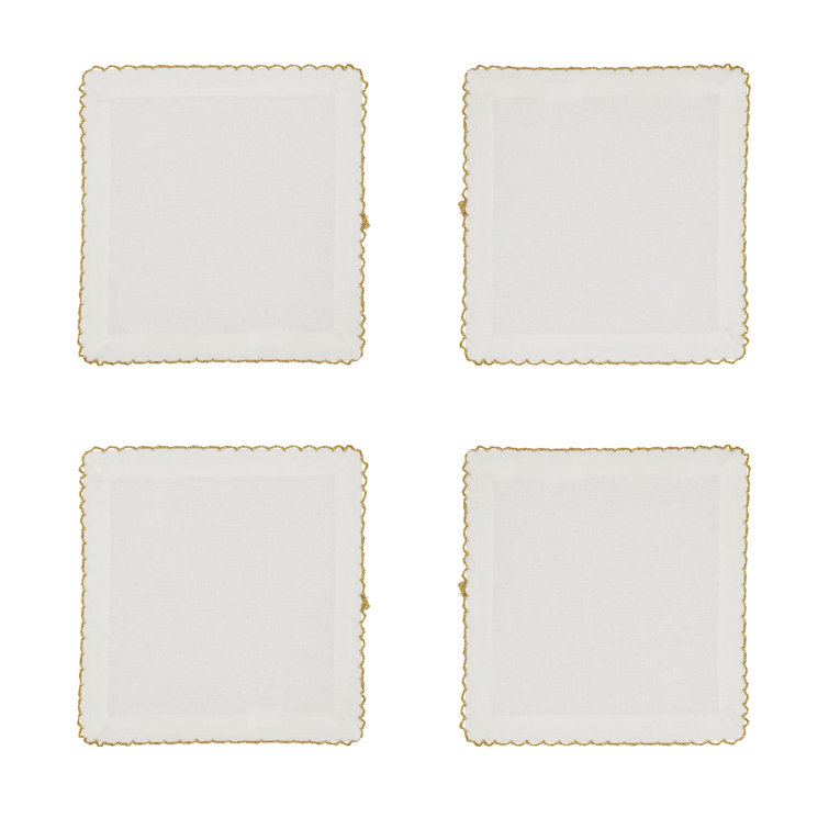 Vessie Gold 18" x 18" Cotton Square Napkin Set