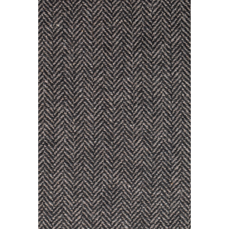 Eucalyptus Wood Square Arm Gray Geometric Armchair