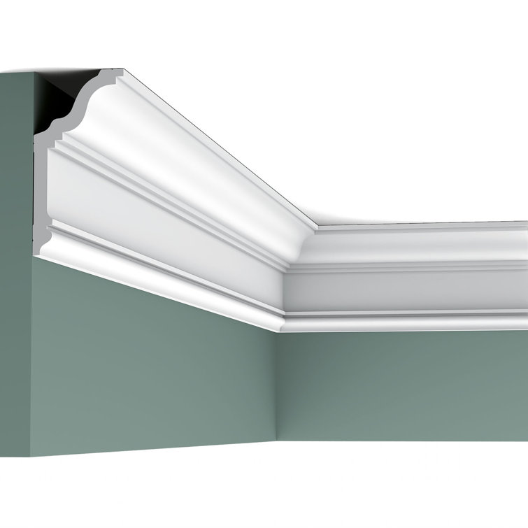 Primed White 78-inch Polystyrene Crown Moulding
