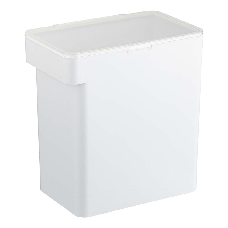 White Airtight Plastic Pet Food Storage Container, 3.2 Gallon