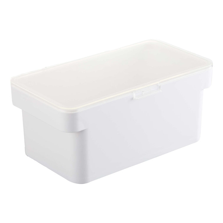 Small White Airtight Plastic Pet Food Storage Container
