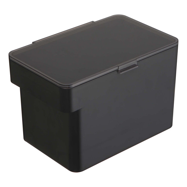 Black Airtight Plastic Pet Food Storage Container, Medium 1.6 Gallons