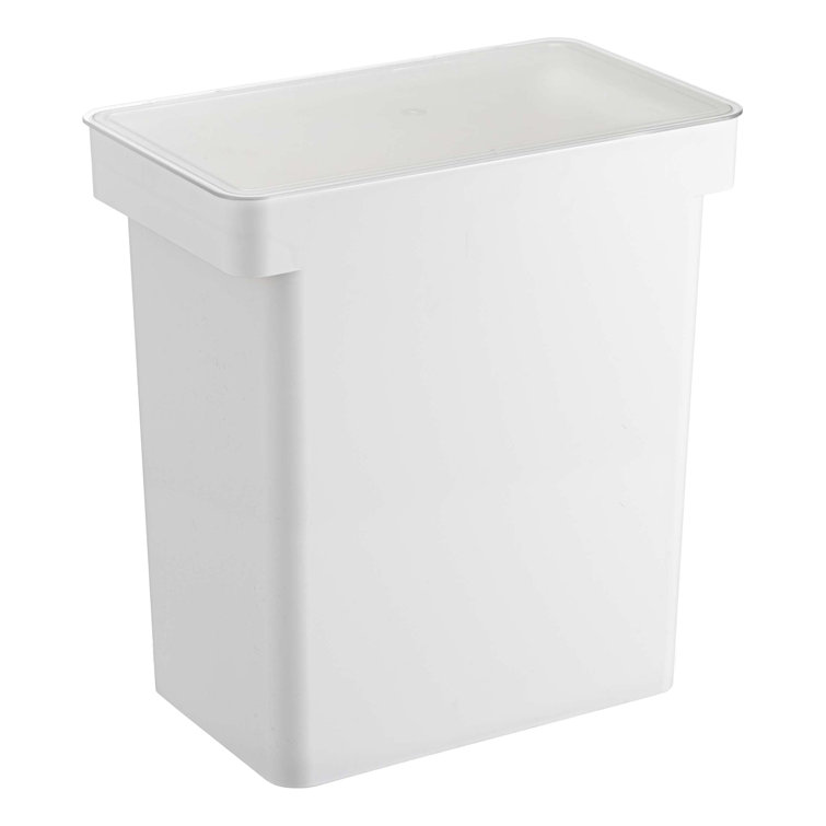 White Airtight Plastic Rolling Pet Food Container, 25 lbs