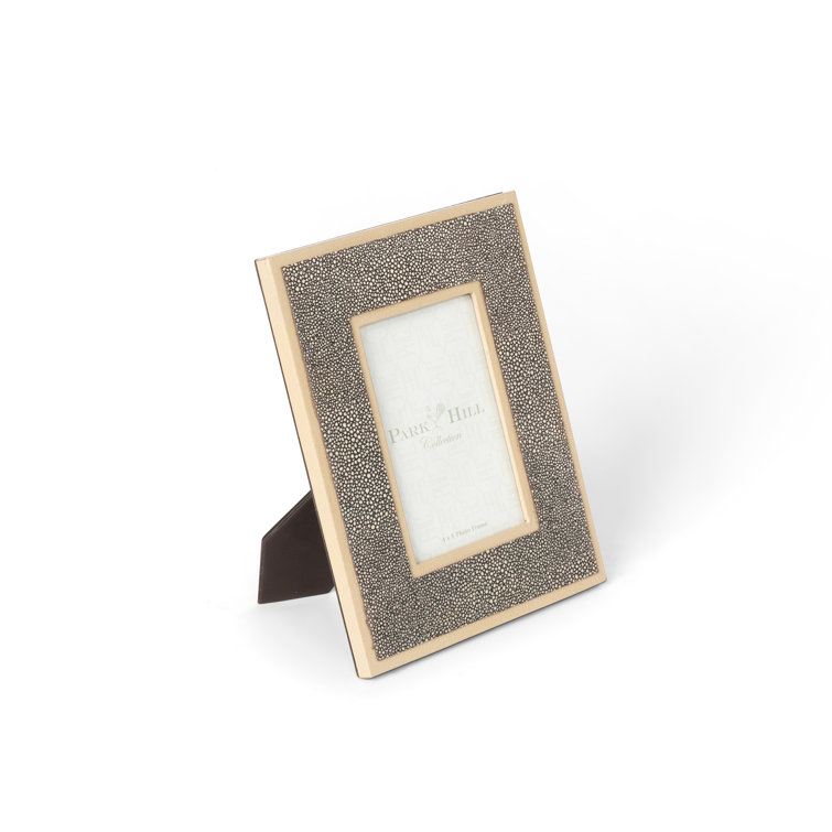 Classic Shagreen Pattern Leather Photo Frame, Small