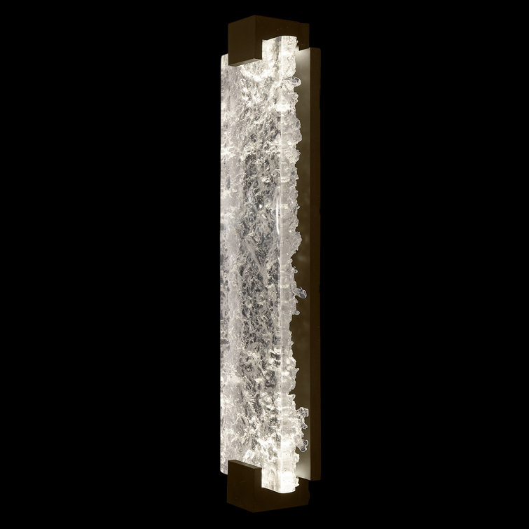 Bronze and Clear Glass 27.75" Outdoor LED Sconce