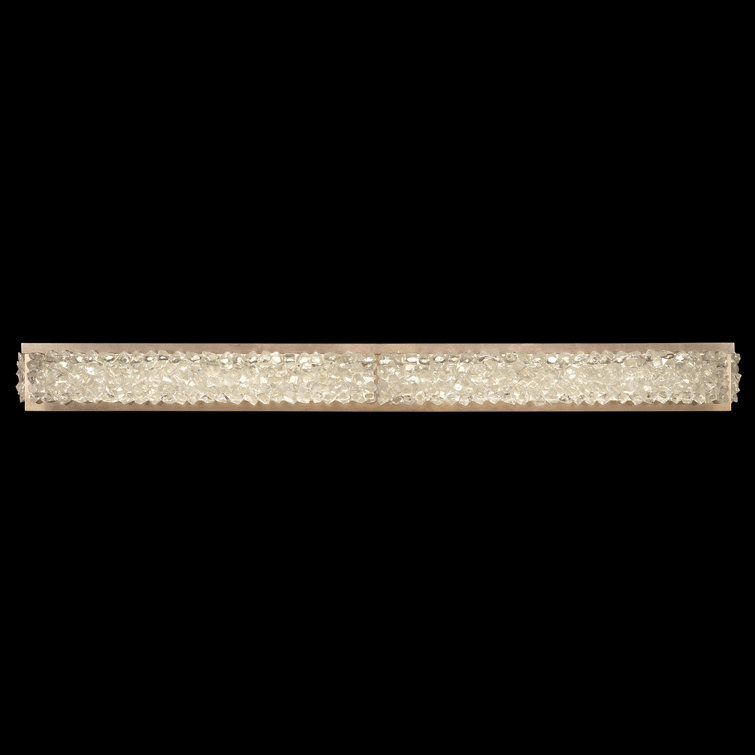 Arctic Halo 49" Gold LED Bath Bar with Crystal Glass