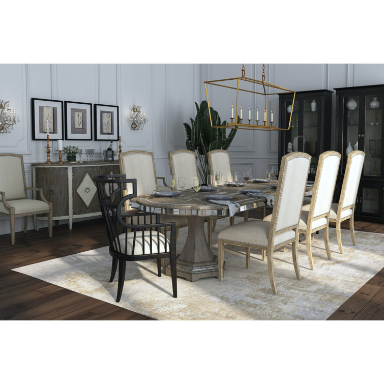 Sanctuary Reclaimed Wood Extendable Dining Table in Beige
