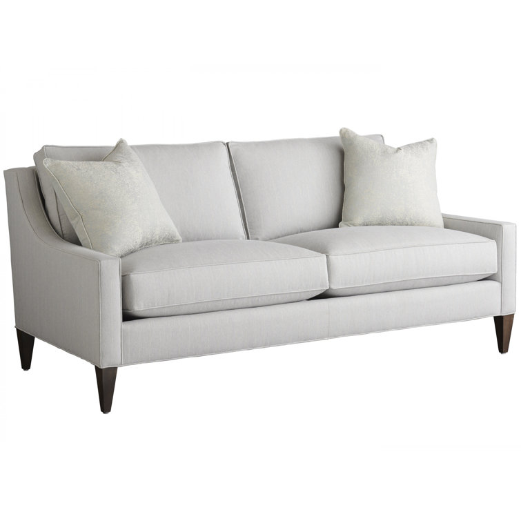 Chase Park Gray Fabric Upholstered Sofa with Down Fill Cushions