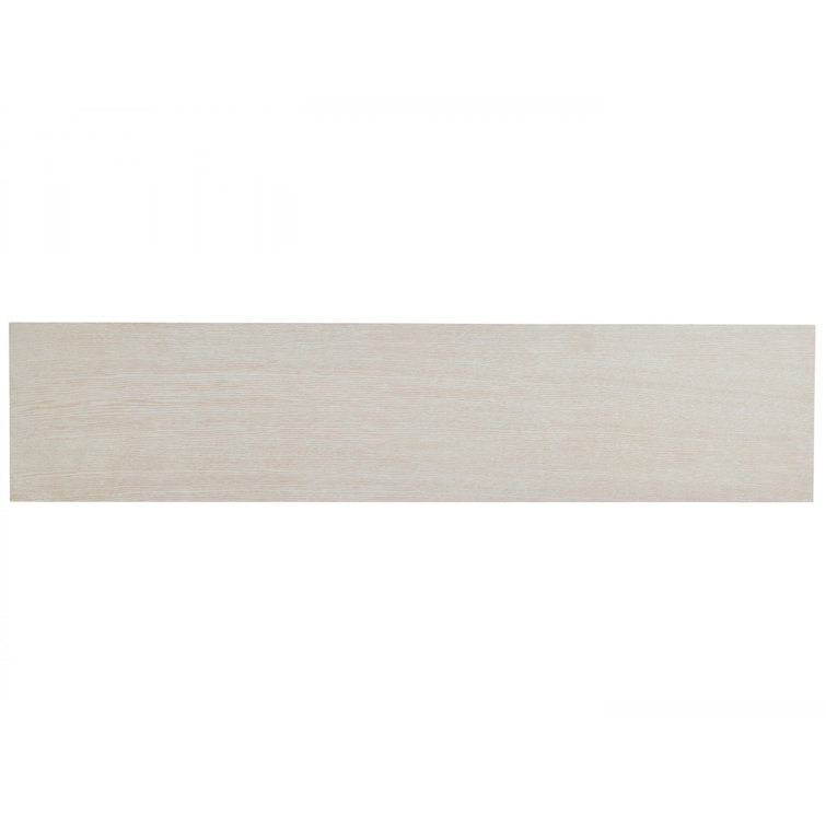 Carmel 72" Cream Wood and Stone Rectangular Console Table