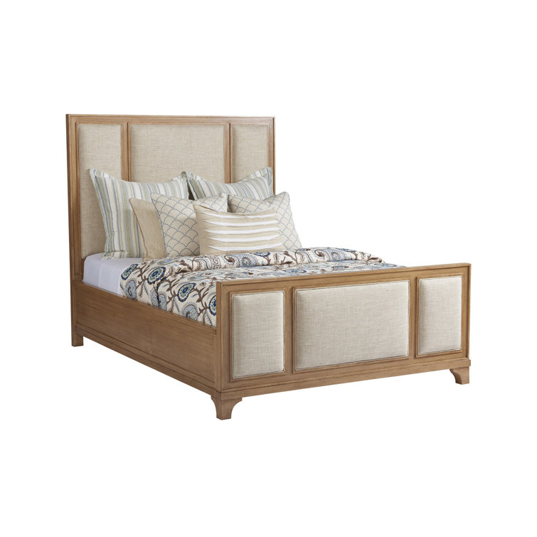 Newport Coastal Queen Upholstered Headboard in Light Chestnut Brown