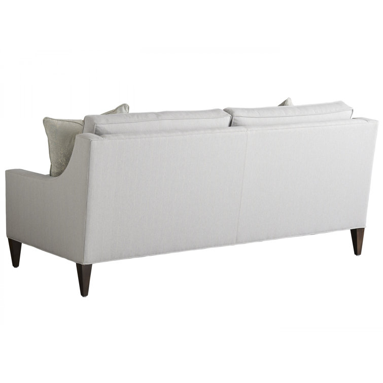 Chase Park Gray Fabric Upholstered Sofa with Down Fill Cushions