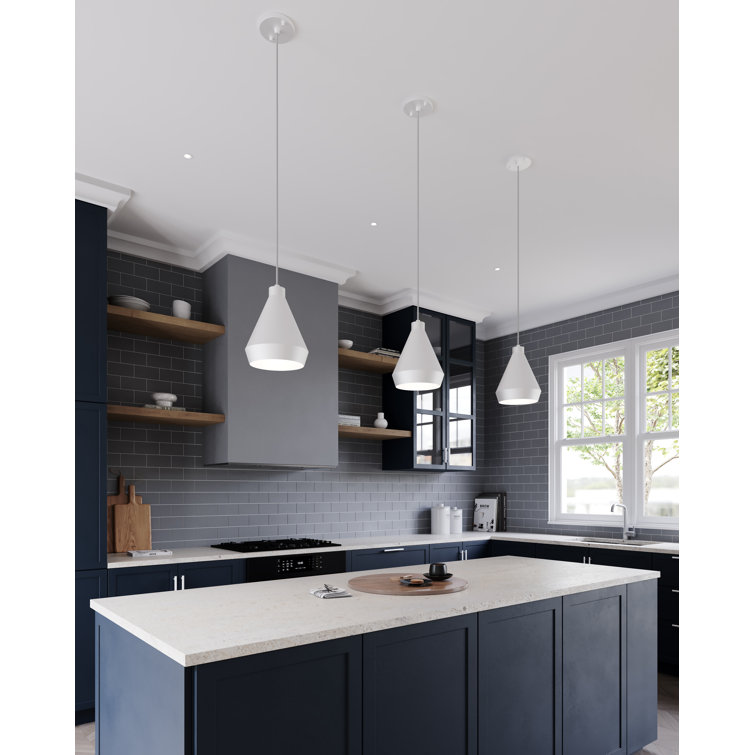 Koma 11" Black Aluminum LED Indoor/Outdoor Pendant Light