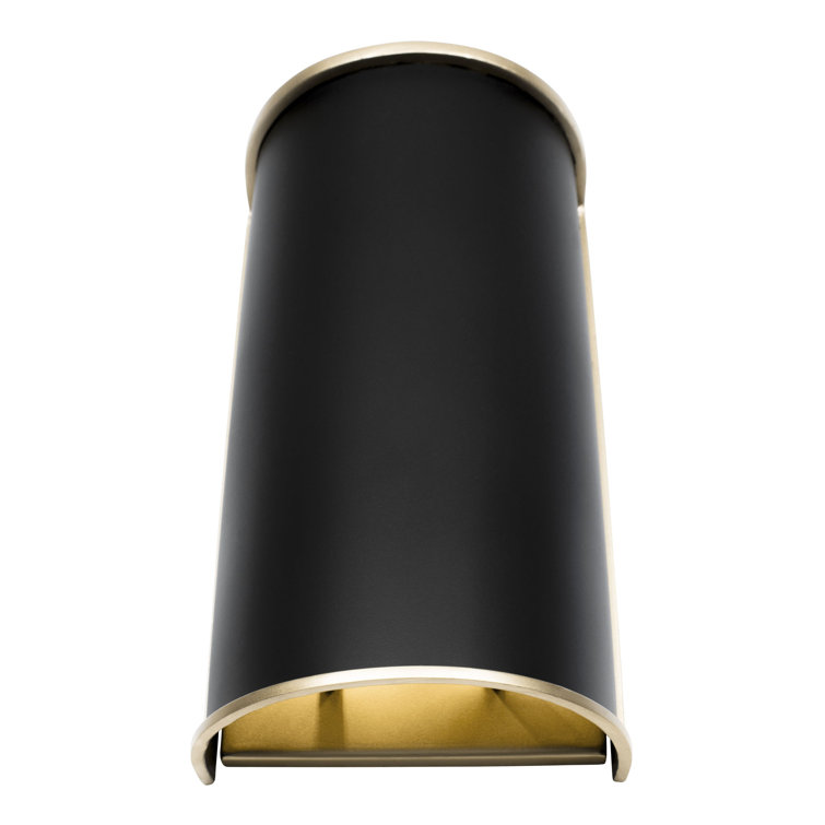 Coco Inspired Matte Black French Gold Dimmable Wall Sconce