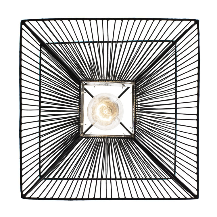 Arcade Carbon Black 10" Handcrafted Crystal Pendant Light