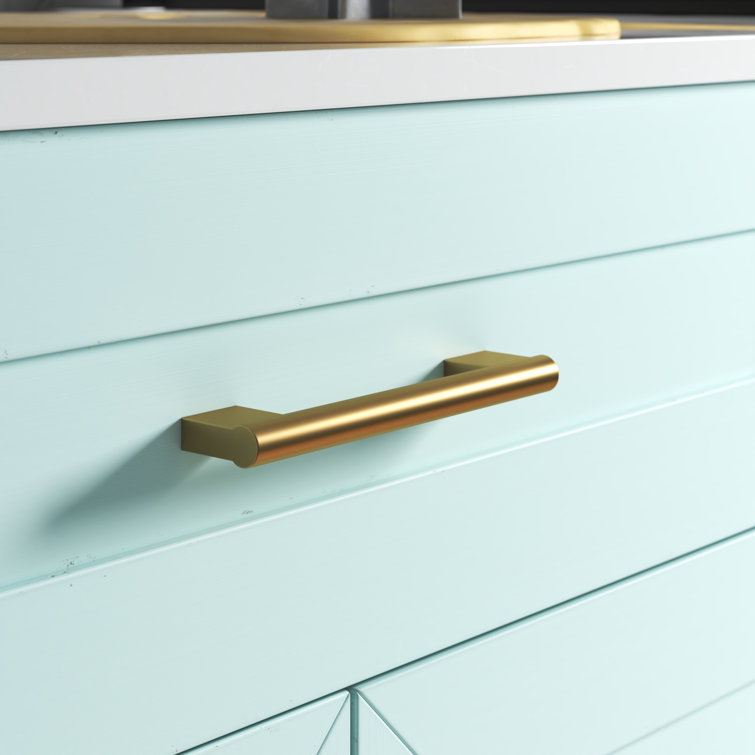 Champagne Bronze 8-13/16" Modern Bar Cabinet Pull