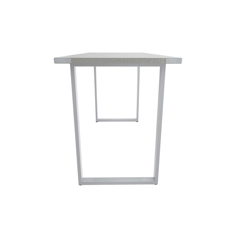 Safco Mirella 48" White Ash Rectangular Table Desk with Adjustable Feet