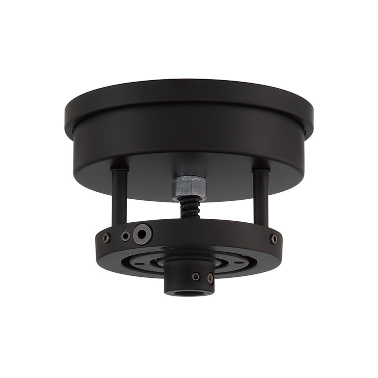 Flat Black Steel Ceiling Fan Slope Mount Adapter