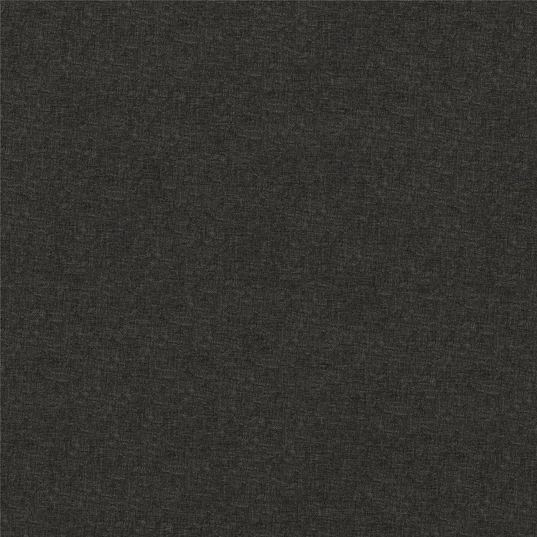 Serene Luxe King-Size Dark Gray Linen Upholstered Bed with Tufted Headboard