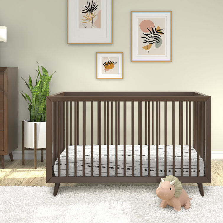 Cranbrook Toasted Chestnut Pine Wood Convertible Crib