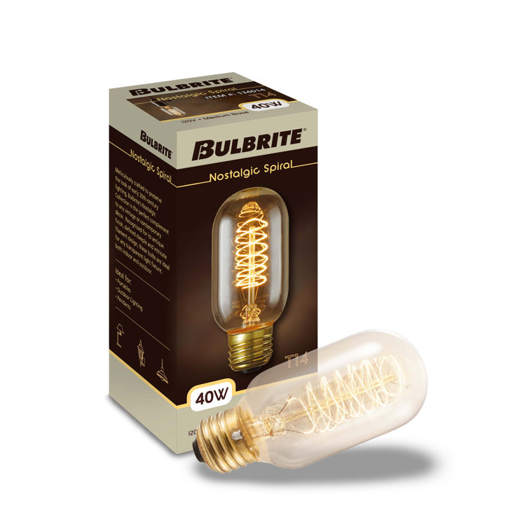 Amber Dimmable Incandescent Decorative Light Bulb 4-Pack