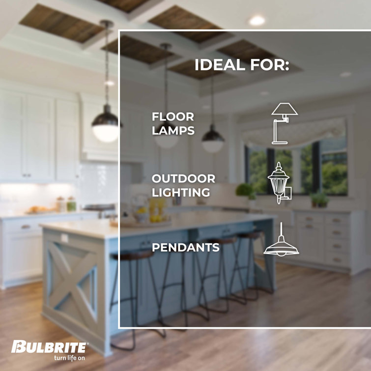Amber Dimmable Incandescent Decorative Light Bulb 4-Pack