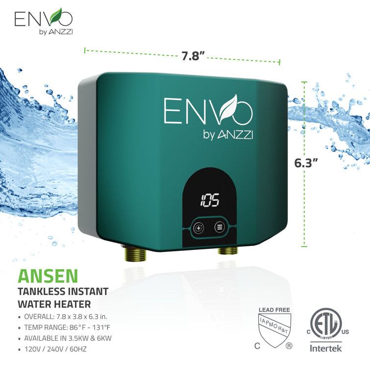 ENVO Ansen 3.5 kW Compact Electric Tankless Water Heater