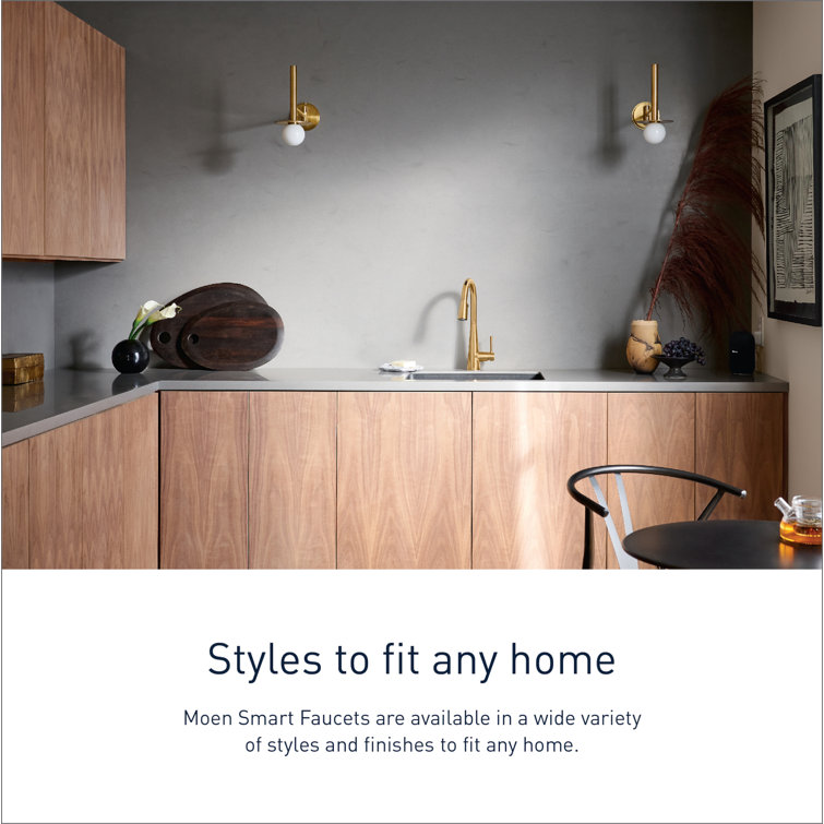Brushed Gold Smart Touchless Pull-Down Kitchen Faucet