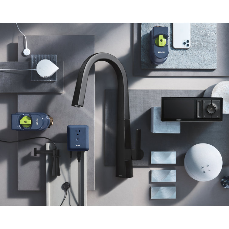 Matte Black Wall-Mounted Digital Shower Controller with LCD Screen