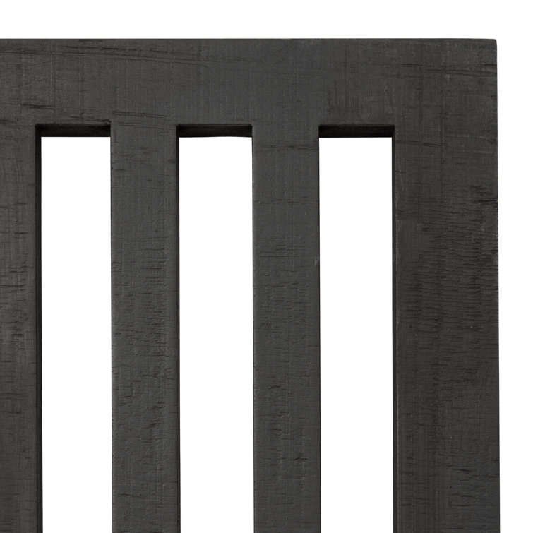 Black and Gray Modern Wood 2-Piece Wall Art Set