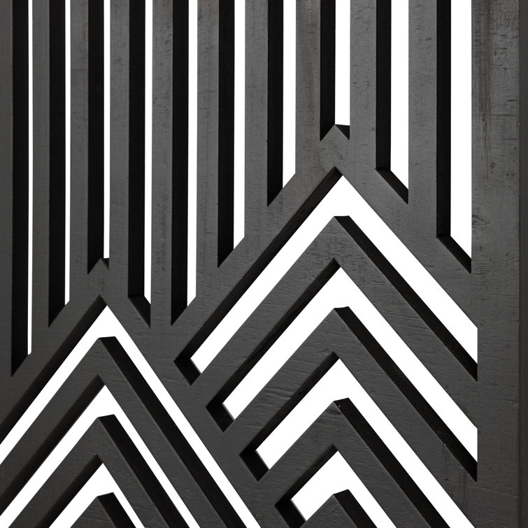 Black and Gray Modern Wood 2-Piece Wall Art Set