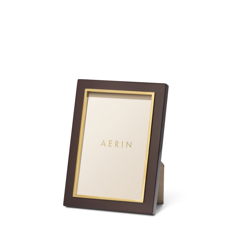 4x6 Gold Lacquer Single Picture Frame with Glass Protector
