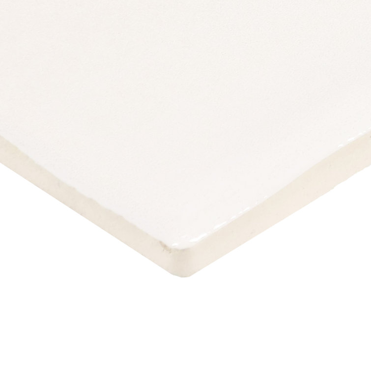 Spirit White Glazed Ceramic Rectangular Wall Tile