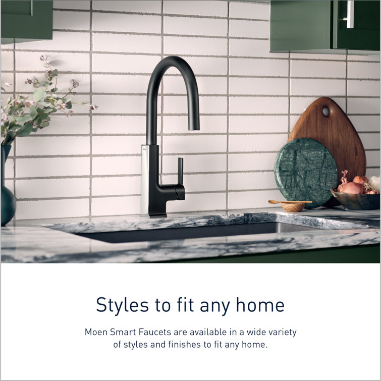 Chrome Smart Touchless Single Handle Kitchen Faucet with Pull-out Spray