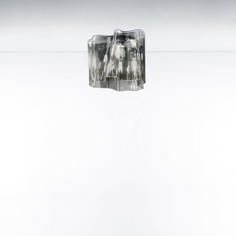 Mini Logico Triple Linear LED Flush Mount in Gray Smoke