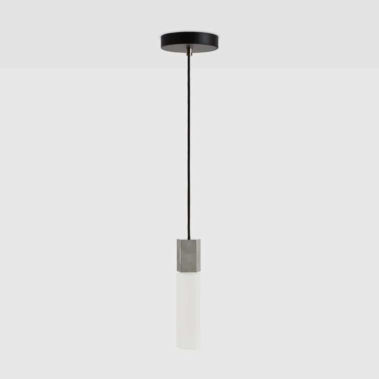 Mini Stainless Steel and Glass Indoor/Outdoor Pendant Light