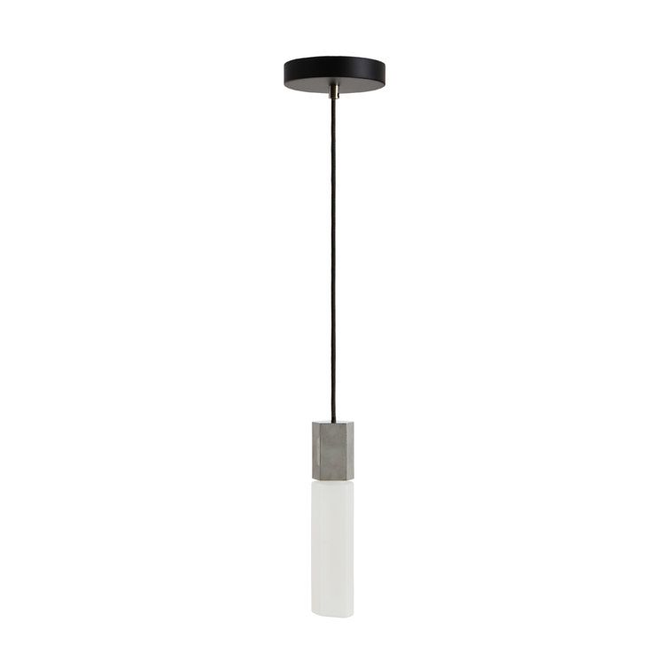 Mini Stainless Steel and Glass Indoor/Outdoor Pendant Light