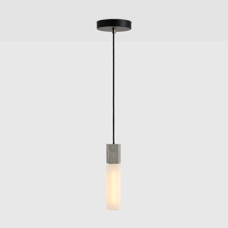 Mini Stainless Steel and Glass Indoor/Outdoor Pendant Light