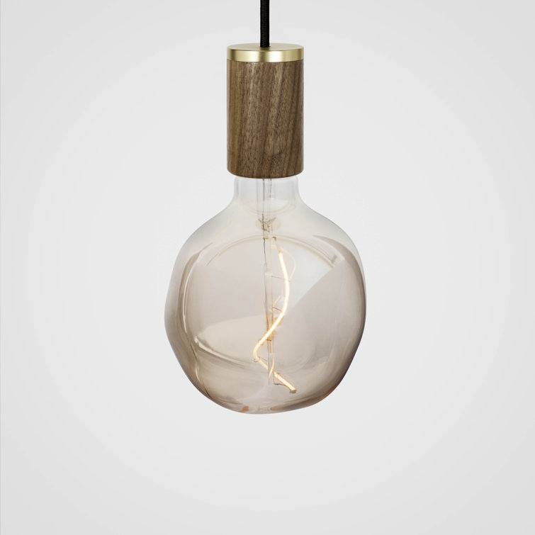 Voronoi I 5" Walnut Glass Pendant Light