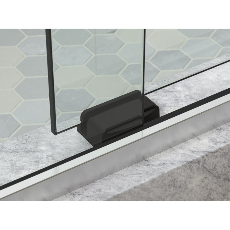 Levity Plus Frameless Sliding Bath Door with Crystal Clear Glass