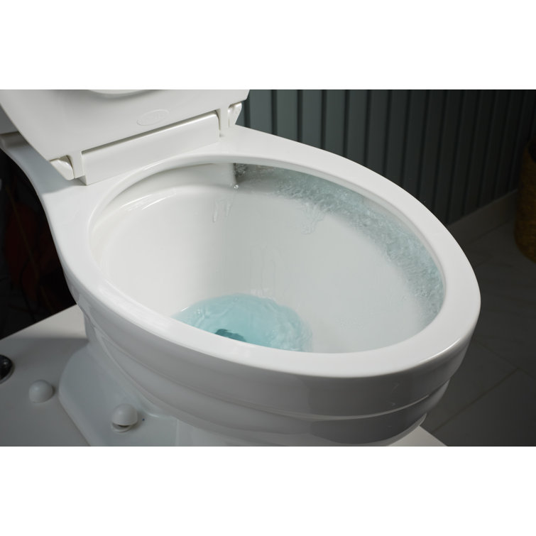White High Efficiency Elongated Two-Piece Toilet