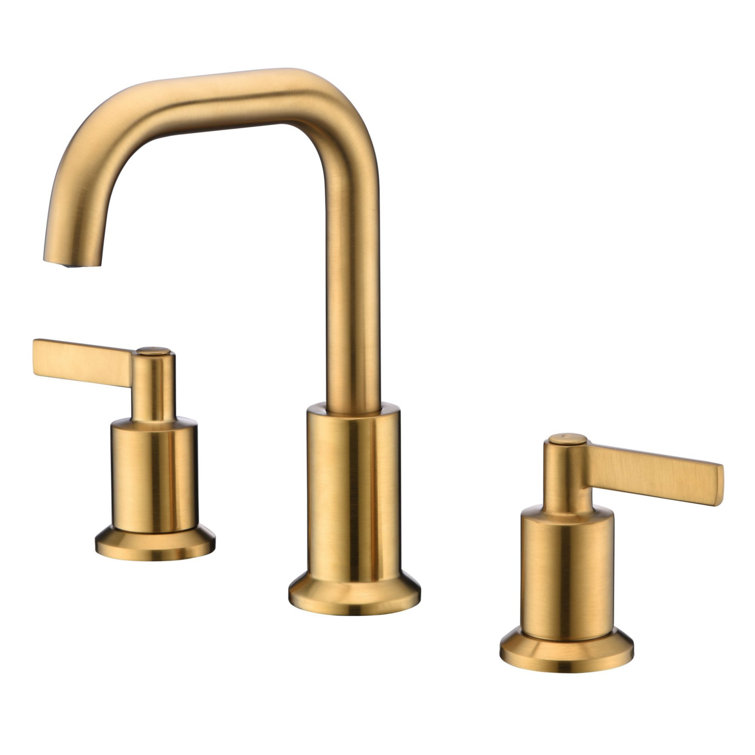 Kree 8'' Nickel Two-Handle Widespread Bathroom Faucet
