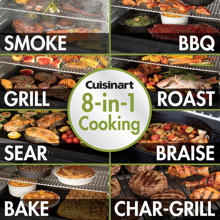 Cuisinart Black Steel 465 sq. in. Wood Pellet Grill and Smoker